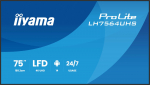 75" iiyama LH7564UHS-B1AG:VA, 4K UHD,Android,24/7 | LH7564UHS-B1AG | 4948570125333