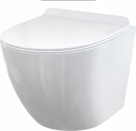 Miska WC ALCADRAIN WC SOLID Muszla WC wisząca + Deska sedesowa SLIM SOFTCLOSE, Duroplast | WC SOLID | 8595580580933