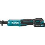 Klucz udarowy Makita Klucz udarowy kątowy grzechotka 12v 1/4 -3/8'' 47.5nm 1x2.0ah (WR100DSA) | WR100DSA | 088381883719