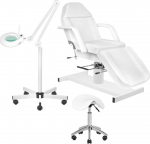 Activeshop Zestaw fotel 210 + lampa lupa led S5 + taboret 302 | 5906717421259 | 5906717421259