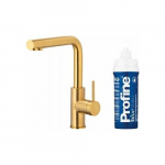 Bateria kuchenna KFA DUERO PURE BASIC BATERIA KUCHENNA Z FUNKCJĄ FILTRACJI WODY + ZESTAW FILTRUJĄCY PROFINE BLUE S, BRUSHED GOLD | 046623-913-31 | 5907571666138