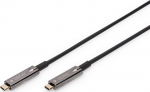 Kabel USB Digitus USB-C - USB-C 20 m Czarny (AK-330160-200-S) | AK-330160-200-S | 4016032482635