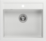 Zlewozmywak Quadron BILL 110 GraniteQ snow white/elementy stalowe | 39221000 | 5904310994705