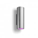 Philips Hue WCA Appear Outdoor Wall Lantern, Inox | 8 W | 2000-6500 Hue White Colour Ambiance | 8718696176207 | 8718696176207