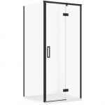 Cersanit SET C169 KABINA LARGA PRAWA CZARNA 80X80X195+TAKO BIAŁY 80X4 WIRT | SZEZ1005051522 | 5901771132714