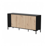 Cama MERCI chest of drawers 151 x 40 x 74 cm black/artisan oak | MERCI 400012 | 5903815009532