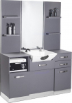 Activeshop Gabbiano konsola fryzjerska z umywalką B085 szara | 5906717415265 | 5906717415265