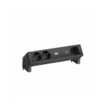 Listwa zasilająca Bachmann DESK2 2xzłącze ochronne USB-C, ładowarka USB 30 W, 1xABD 0,2 m GST18, czarny | 4057298084126 | 4057298084126