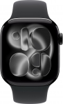 Apple Watch 11 GPS + Cellular 42mm Sport Band M/L, jet black/black (MF854ET/A) | MF854ET/A | 195950468694