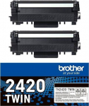 Toner Brother TN-2420 Black Oryginał  (TN2420TWIN) | TN2420TWIN | 4977766812764