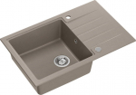 Zlewozmywak Steiner PETER 111 GraniteQ zlewozmywak granitowy soft taupe 1-komorowy z/o (78x50x20) z syfonem i zaślepką | HCQP7850ST-QDR | 5905505503955