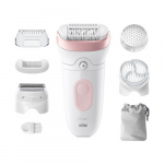 Braun | Epilator | Silk-&eacute;pil Series 7 7-060 | Operating time (max) 40 min | Number of power levels 1 | Wet & Dry | White/Pink | SE7060 | 7500435225106