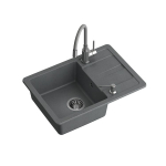 Plautuvė su mai&scaron;ytuvu ir dozatoriumi Quadron READY SMART, TQ6244RSSZ, pilka | TQ6244RSSZ | 5903242534867