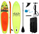 Bestway Zestaw Deska SUP Paddleboard do Pływania 7w1 Ż&oacute;łta KUBISPORT 335x84x15 cm | Kub_05-PB335-ZL | 8595727409684