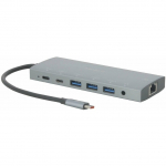 Stacja/replikator Mobilis Mobilis 020028 stacja dokująca Przewodowa USB 3.2 Gen 1 (3.1 Gen 1) Type-C Szary | 020028 | 3700992537306