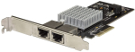 Karta sieciowa StarTech Dual Port 10G PCIE Karta sieciowa - Intel-X550AT 10GBASE-T & NBASE-T PCI Express karta sieciowa 10/5/2.5/1GbE Multi Gigabit Ethernet, 5 prędkości NIC karta LAN (ST10GPEXNDPI) - Adapter sieciowy - PCIE 3.0 x4 Low-Profile - 10Gb ...