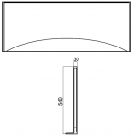 Cersanit Panel czołowy Virgo/Intro 150cm  (S401-044) | S401-044 | 5907536695227