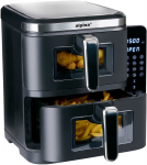 Frytkownica beztłuszczowa Alpina Air Fryer Frytkownica beztłuszczowa Alpina XXL 11L 2800W Dwukomorowa | 8711252399508 | 8711252399508