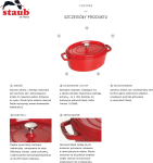 STAUB Garnek Staub żeliwny owalny 4.2 ltr | 40501-415-0 | 3272340040344