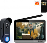 EVOLVEO DoorPhone W7, Sada dom&aacute;ceho bezdr&ocirc;tov&eacute;ho videotelef&oacute;nu s WiFi čierny strieborn&yacute; monitor | W7-SB | 8595683204620
