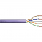Digitus Kabel teleinformatyczny instalacyjny DIGITUS kat.6, U/UTP, Dca, drut, AWG 23/1, LSOH, 305m, fioletowy, karton | DK-1614-VH-305 | 4016032435785