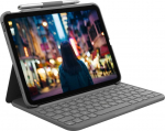 Logitech Slim Folio for iPad (10th gen) - GREY - UK (920-011429) | 920-011429 | 5099206107489