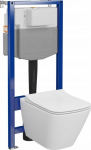 Zestaw podtynkowy Cersanit S701-796 / / AQUA 50 / C16 ZESTAW STELAŻ PODT WC MECH QF+ MZ CITY SQUARE CO DUR WOLNOOPADAJĄCA ŁW / | 5901771118855 | 5901771118855
