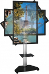 Techly Floor Stand with Shelf Trolley TV LCD/LED/Plasma 37-70" Silver | 108903 | 8051128108903