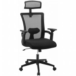 Krzesło biurowe Techly Fotel biurowy obrotowy, wentylowane oparcie, zagł&oacute;wek | 105711 | 8051128105711