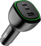 Ładowarka Alogic Alogic KFZ Lageger&auml;t 165W 3Port 2xUSB-C+1xUSB-A+USB-C Kabel | CRCA165C1 | 9350784027283