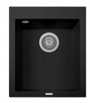 Plautuvė PLADOS ONE ON4110-70 juoda matinė, su sifonu, ventiliu | PLADOS411070 | 8032424117875