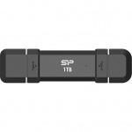Silicon Power Portable External SSD | DS72 | 1000 GB | USB Type-A, USB Type-C 3.2 Gen 2 | Black | SP001TBUC3S72VPK | 4713436157458