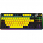Lorgar KBP70TKLW, Pro bezdr&ocirc;tov&aacute; mechanick&aacute; hern&aacute; kl&aacute;vesnica, 2.4 GHz/ BT 5.0, Displej, multim. tlač., US layout, žlt&aacute; | 5291485017811 | 5291485017811