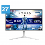 Philips Evnia 6000 27M2N6501L/00 computer monitor 67.3 cm (26.5") 2560 x 1440 pixels Quad HD QD-OLED White | 27M2N6501L/00 | 8721038006322