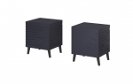 Bedside table NOVA 44x40x52 navy blue matt | NOVA SZF GR | 5903815006692