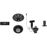Piederumi BLANCO Waste fitting set 1x3,5'' InFino Pop Up Control Black matt | 207426 | 4020684831697