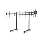 Next Level Racing Floor stand | Tube Freestanding Triple Monitor Stand | Up to 3x43 " | Height adjustment, Tilt | Maximum weight (capacity) 50 kg | Black | NLR-R011 | 850041503967