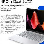 Laptop HP OmniBook 3 - Ryzen AI 7 445 | 17,3'' FHD | 16GB | 512GB | W11P | Srebrny (D9MA1EA) | D9MA1EA | 821844691588