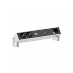 Listwa zasilająca Bachmann DESK2 2xCEE7/3 1xUSB C/C 100 W, 1xCM 1,0 m ze stali nierdzewnej | 4057298219849 | 4057298219849