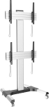 Techly Stojak mobilny 2x TV 32-60'' w pionie do 80kg do ściany video (TLY_622984) | TLY_622984 | 8058956622984