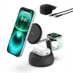 Ładowarka Belkin UltraCharge Pro magnetyczna 3w1 Qi2 25W Czarny (WIZ040KQCH) | WIZ040KQCH | 0745883922895