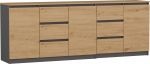 Topeshop COSTA ANT/ART BA KPL chest of drawers | M-MP-K-COS-1D3S/2D3S BA-ANTA Top | 5904507206192