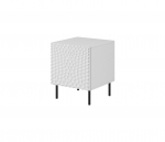 HOLE bedside table 2 pcs. 44x40.5x53.5 cm white matt | HOLE SZF BI | 5903815007552