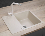 Zlewozmywak Concept DG05C45be  kuchenny granitowy z ociekaczem BEŻOWY | dg05c45be | 8595631007204