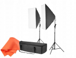 Zestaw studyjny Comitso Zestaw światła ciągłego FreePower 2400W z softboxami 50x70 i torbą | 610371838340 | 610371838340