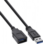Kabel USB InLine USB-A - USB-A 1 m Czarny (B-35610) | B-35610 | 4043718304769