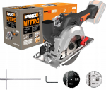 Pilarka tarczowa Worx WX531.9 500 W 20 V 120 mm | 6924328336563 | 6924328336563