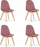 Leobert Krzesło BORA - ciemny r&oacute;ż aksamit x 4 | model_3892_4-BORA-ALFY71 | 5903332075966