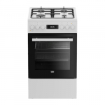 BEKO Cooker | FSM51339DWDS | Hob type Gas | Oven type Electric | White | Width 50 cm | Grilling | LED | Depth 60 cm | 60 L | FSM51339DWDS | 8690842732638