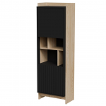 Cama PORTO 59x38x180 display cabinet oak/black | PORTO 473525 | 5903815010231